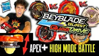 Best Beyblade Quad Drive Battle in Apex + Mode! NEW Beyblade Burst Tournament!