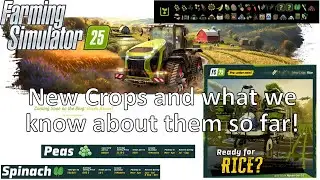 Farming Simulator 25 four new crops announced!!! #fs25