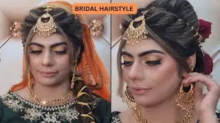 Easy Mehndi/Mayo Bridal Hairstyle Full Tutorial || Beautiful Braided Hairstyle