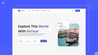 DoTour Responsive Landing Page With HTML CSS And Javascript