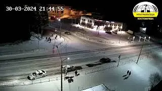 Два ДТП в Костомукше 30.03.2024 на перекрёстке улиц Антикайнена и Надежды. #УЛЬТРАБЕСЕДА