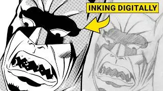 Jack Kirby Character: Digital Inking Process Clip Studio