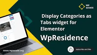 How to manage the WP Residence Display Categories as Tabs widget for Elementor