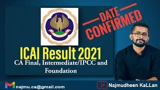 ICAI President Clarification on Nov 2020 CA Exam Results | CA Foundation Inter Final Nov 20 result