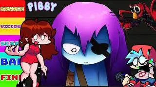All Pibby Characters Ranked From Most Dangerous to Least Dangerous in fnf