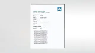 Print test page in Windows 10