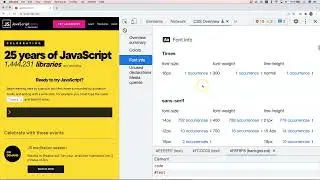 Chrome DevTools CSS Overview