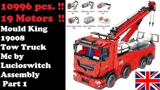 11.000 pcs Insanity - Mould King 19008 - Tow Truck - Assembly part 1
