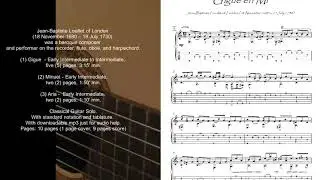 Jean Baptiste Loeillet baroque guitar