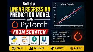 Build a Linear Regression Prediction Model with PyTorch from Scratch - part 1
