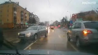 Типичный дорожный конфликт в Калининграде.