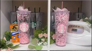 How to Seal Snow Globe Tumbler with UV Resin UV Lamp 2 Minute Quick & Easy No Leaks Glitter Tumbler