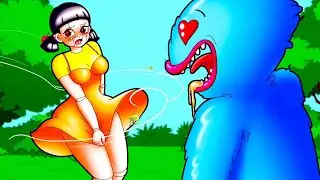Squid Game Doll With Trouble  - Friday Night Funkin' Animation | Gacha Animations