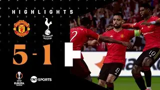 Fernandes on Fire! 🔥 | Man United 5-1 Tottenham | Europa League Highlights | PES 2021