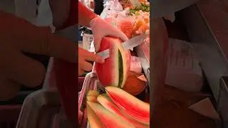 Only $0.8! Thai Fresh Watermelon - Fruit Cutting Skills