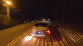 POV Driving & Shooting Flames with Turbo Scion FRS!