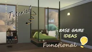 💡Hanging Furniture: beds, armchair & sofa🪑| Functional Ideals | Tutorial | No CC | The Sims 4