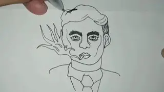 Как нарисовать Томаса Шелби