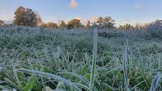Летают безпилотники над нашей деревней🤔,первый мороз,стройка идёт