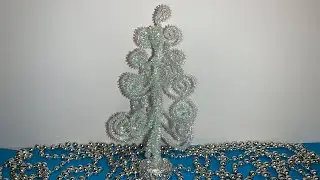 ЁЛОЧКА из синельной проволоки. Новогодние поделки своими руками DIY