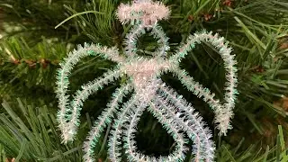 АНГЕЛ из синельной проволоки. Ёлочные игрушки своими руками DIY
