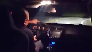 by night a really unconscious man drives fast