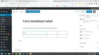 Cara mebuat tabel di dalam post