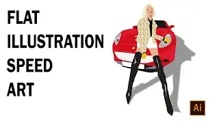 FLAT ILLUSTRATION SPEED ART FROM PHOTO | HOW TO DESIGN FLAT ILLUSTRATION | CHECK IT OUT