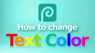 How to change text color in Photopea