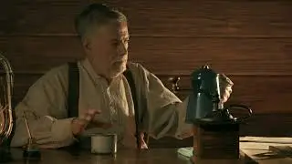 ASMR making coffee 19th century frontier style (fresh beans, wood burning stove, preparing, brewing)