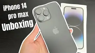 ✨ 📦 iPhone 14 Pro Max Black ASMR Unboxing | setup + camera comparison + display comparison ✨