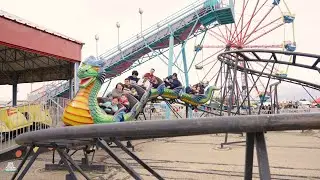 Dragon Coaster - POV - Mile High Flea Market - Wisdom Rides - Dragon Wagon