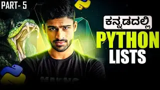 Python in Kannada - Lists Operations, Methods and Functions | Full Course for Beginners - # 5