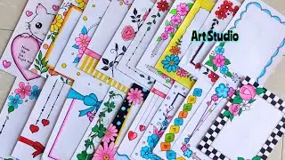 20 Beautiful Border Designs/Project Work Designs/Title Page/Book/Project Designs/Front Page Designs😍