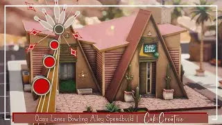 Oasis Lanes Bowling Alley | Sims 4 Speed Build w/ Voiceover