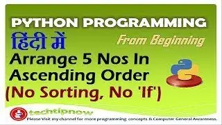 Python Sorting List With While Loop l Sort a list without using sort in Python