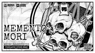 Memento Mori | Adobe Illustrator Timelapse Speed Draw