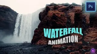 How to create waterfall animation in photoshop