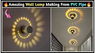 How To Make Wall Hanging Light | Diy Wall Lamp | Modern Lighting Ideas | Bedroom🔥 Decorating Ideas