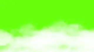Moving Clouds Scroll Loop   Green Screen