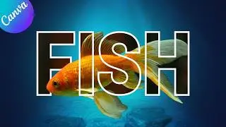 Canva tutorial: Make AWESOME FISH text effect (It’s really easy)