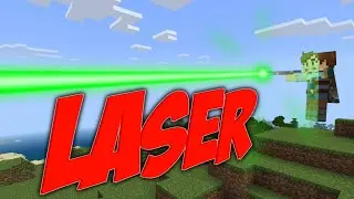 Build a WORKING LASER GUN with Command Blocks!
