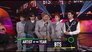 BTS speech buring there latest award show on wining artist of the year in americans music award