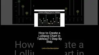 How to Create a Lollipop Chart in Tableau? | Step By Step #shorts