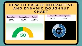HOW TO CREATE DIFFERENT DOUGHNUT CHART