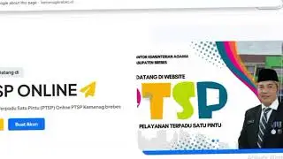 Tutorial Singkat  Daftar dan Aktivasi Akun PTSP Kemenag Kab Brebes 