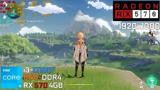 Genshin Impact | i3-12100F + RX 570 4GB in 1080p