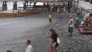 29.08.2012 Шторм на пляже Гренады