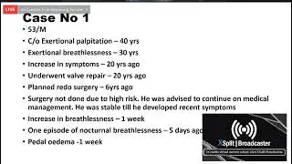 Dr RJM Friday Classes   Case Discussion   29th April 2022