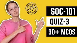 SOC101 QUIZ 3 SOLUTION 2023 || SOC101 QUIZ FALL 2023 || QUIZ SOLUTION